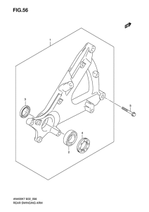 AN400 (ABS) Маятник задний