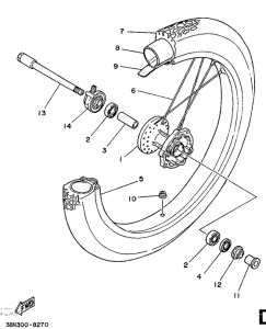  Переднее колесо