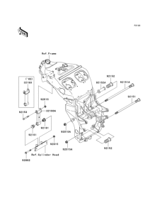 ZX1200 Крепление двигателя