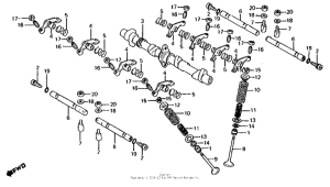 CB650 Распределительный вал и клапана