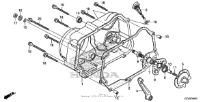 CRF50F Крышка картера правая