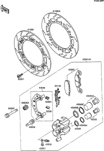 ZX600 Front brake(zx600c-000001-003201)