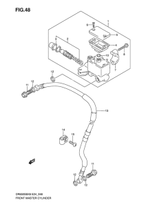 DR650 Передний тормозной цилиндр