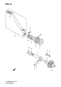 TS185 Ножной стартер