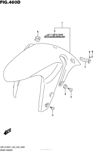 GSX-S1000 (ABS) Front Fender (Gsx-S1000Al7 E33)