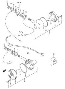 GN250 Поворотники
