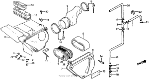 XR500R Air cleaner 81-82