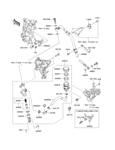 ZX1000 Задний торм цилиндр