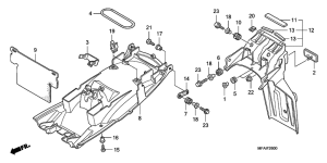 CBF1000S Заднее крыло