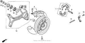 CN250 Заднее колесо