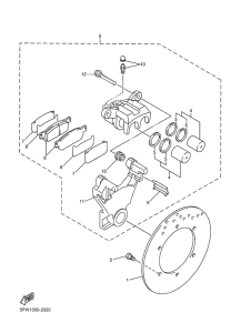 YZF-R1 Задний суппорт