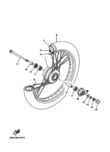 T135FI Front wheel for spoke wheel