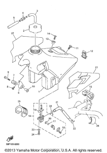 WR400FK Топливный бак