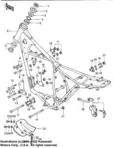 KL250 Frame / frame fittings