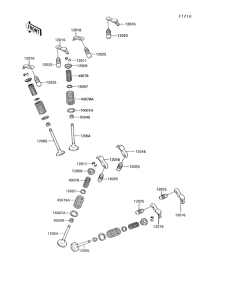 VN750 Клапана