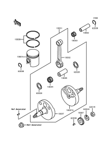 KX60 Crankshaft / piston