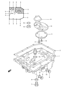 GSF1200S Маслосборник