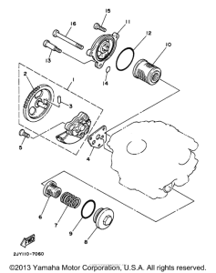TW200J Масляный насос