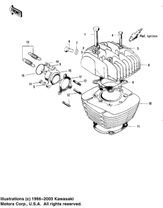  Головка блока цилиндров / цилиндр
