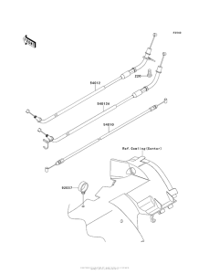 ZG1400 Тросы управления