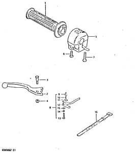 GS650 Right handle switch