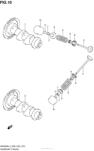 AN400Z (ABS) Распред вал / клапана