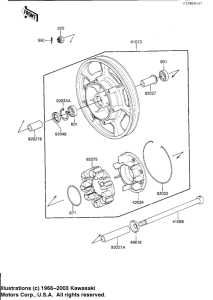 ZN1300 Заднее колесо / цепь