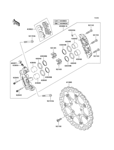 ZX1000 Передний суппорт