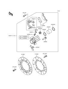 ZG1200 Передний тормоз