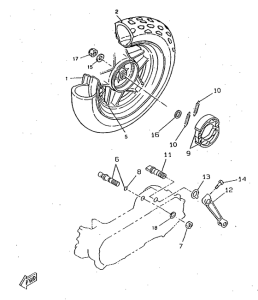 CW50RSX Переднее колесо
