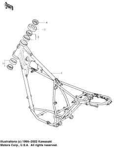 KL250 Frame comp
