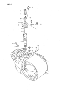 JR50 Clutch cover - oil pump