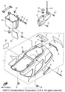 FZR400A Боковые обтекатели