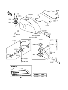 ZR400 Топливный бак