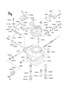 KX125 Cylinder head / cylinder(1 / 2)
