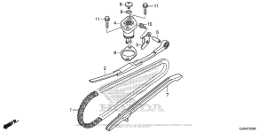 NCH50 Cam Chain + Tensioner