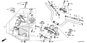 CB500X (ABS) Handlebar + Top Bridge