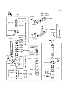 KX125 Передняя вилка