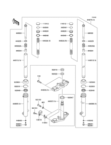  Вилка передней оси