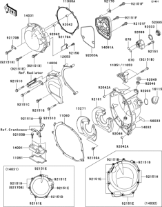 ZX1200 Крышки двигателя
