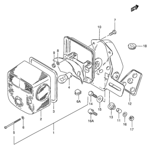 GN125 Задний комбинированный сигнал