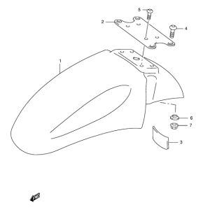 GSX750 Переднее крыло