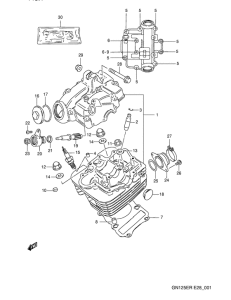 GN125 Головка цилиндров