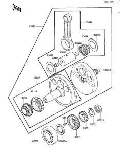 KL600 Вал коленчатый