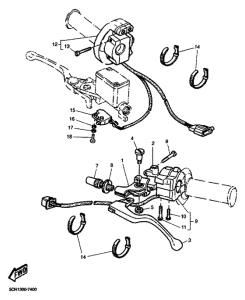 TT600R Handle switch, lever