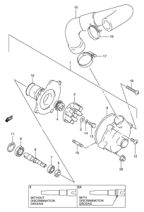 GSX-R1100 Водяная помпа
