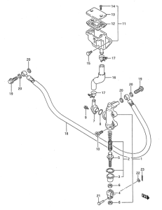GSX1100 Задний тормозной цилиндр
