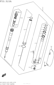 RM-Z450 Lh Front Fork Damper