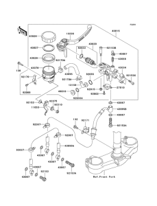 ZX600 Передний тормозной цилиндр