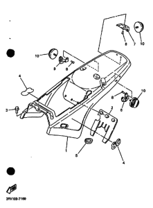 PW80 PW80J Боковая крышка
